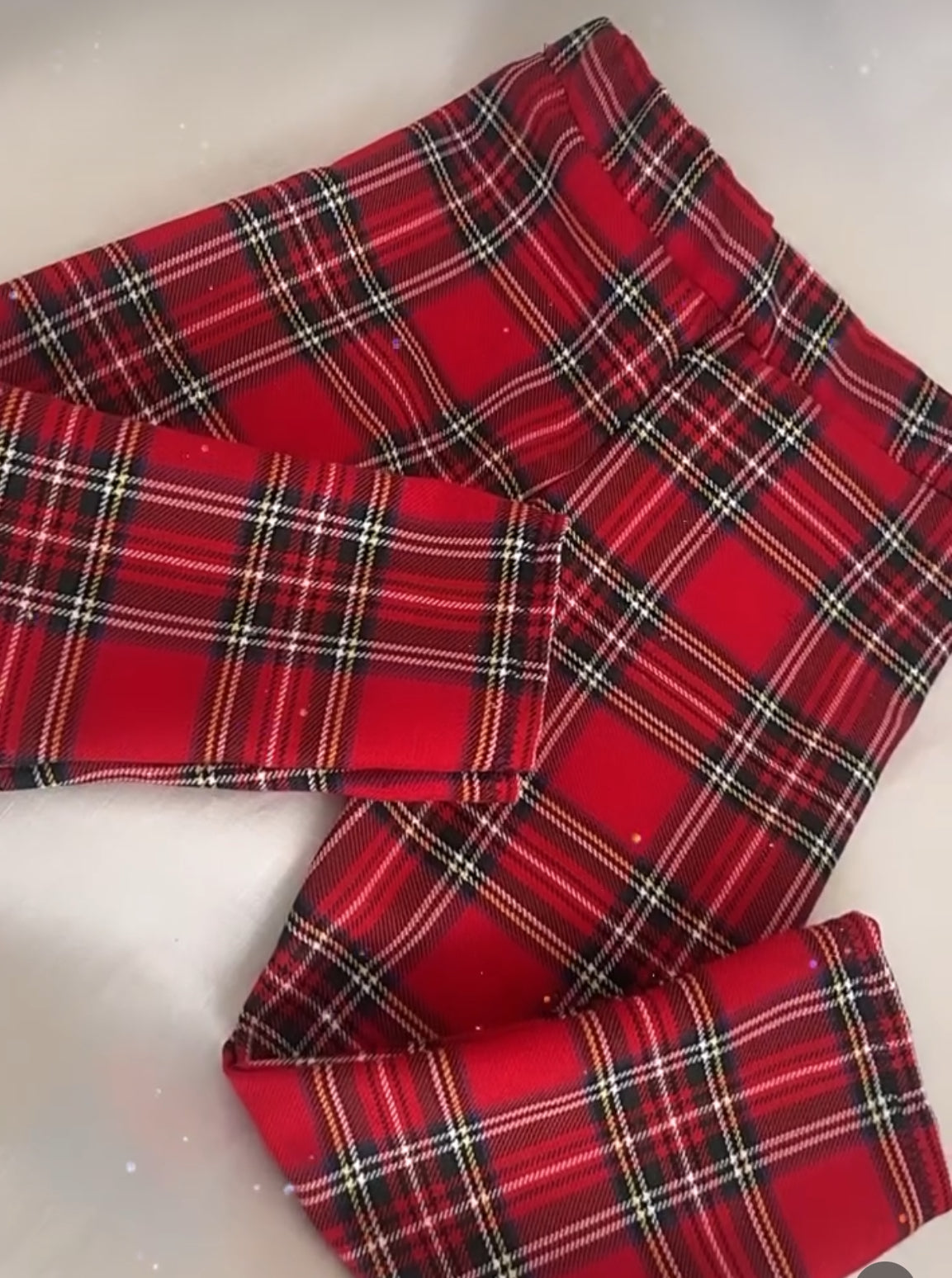 Boys Traditional Red Tartan Trousers