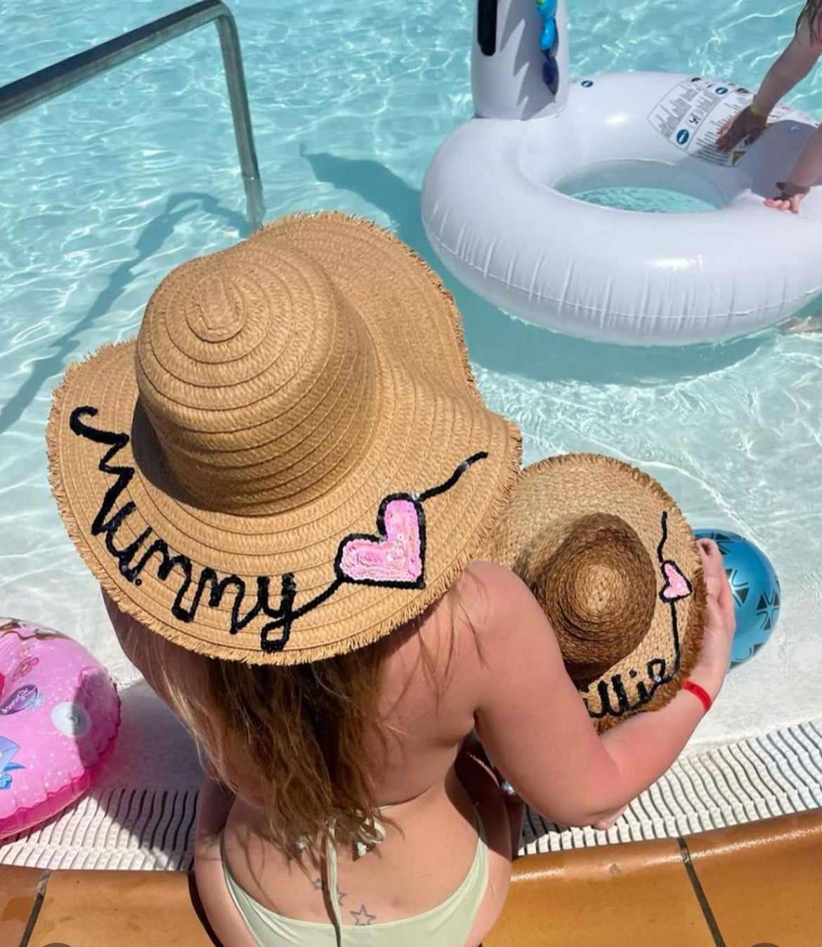 Personalized floppy sun hat